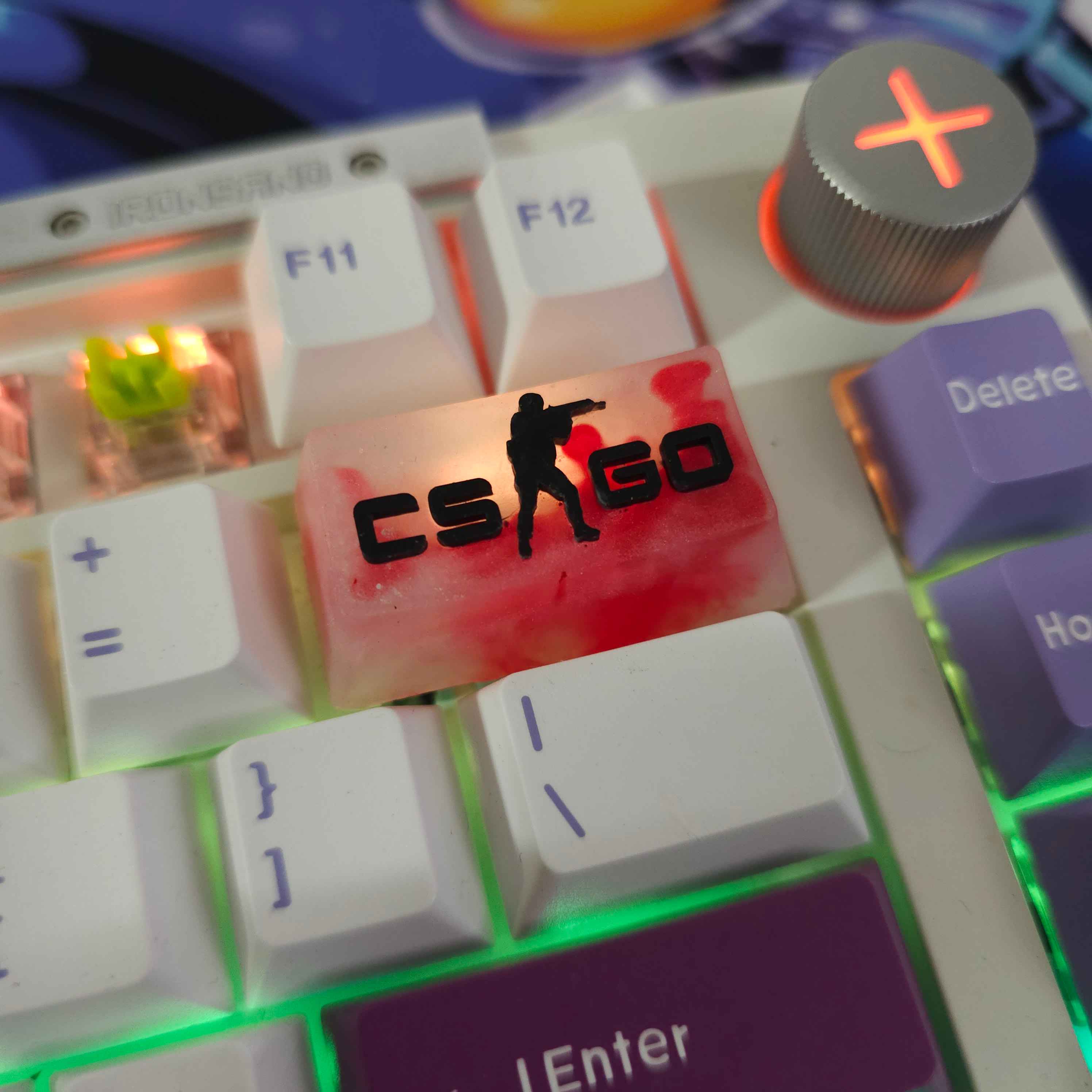 دکمه کیبورد مکانیکال لوگو بازی کانتر رنگ ثابت Csgo\ کیکپ کاستوم کیبورد مکانیکال Cs2