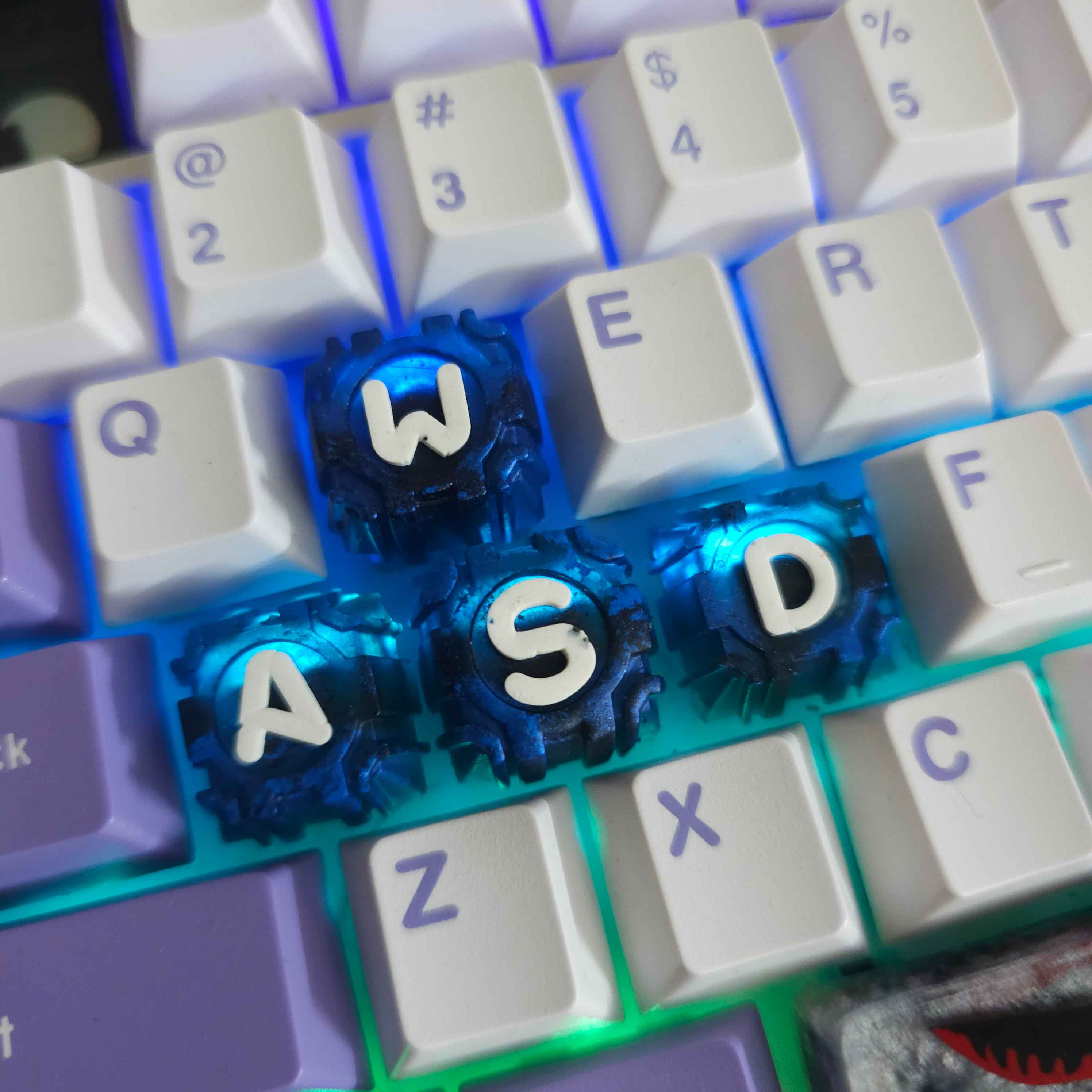 دکمه کیبورد مکانیکال رنگ ثابت 4تایی A,S,D,W یا arrow