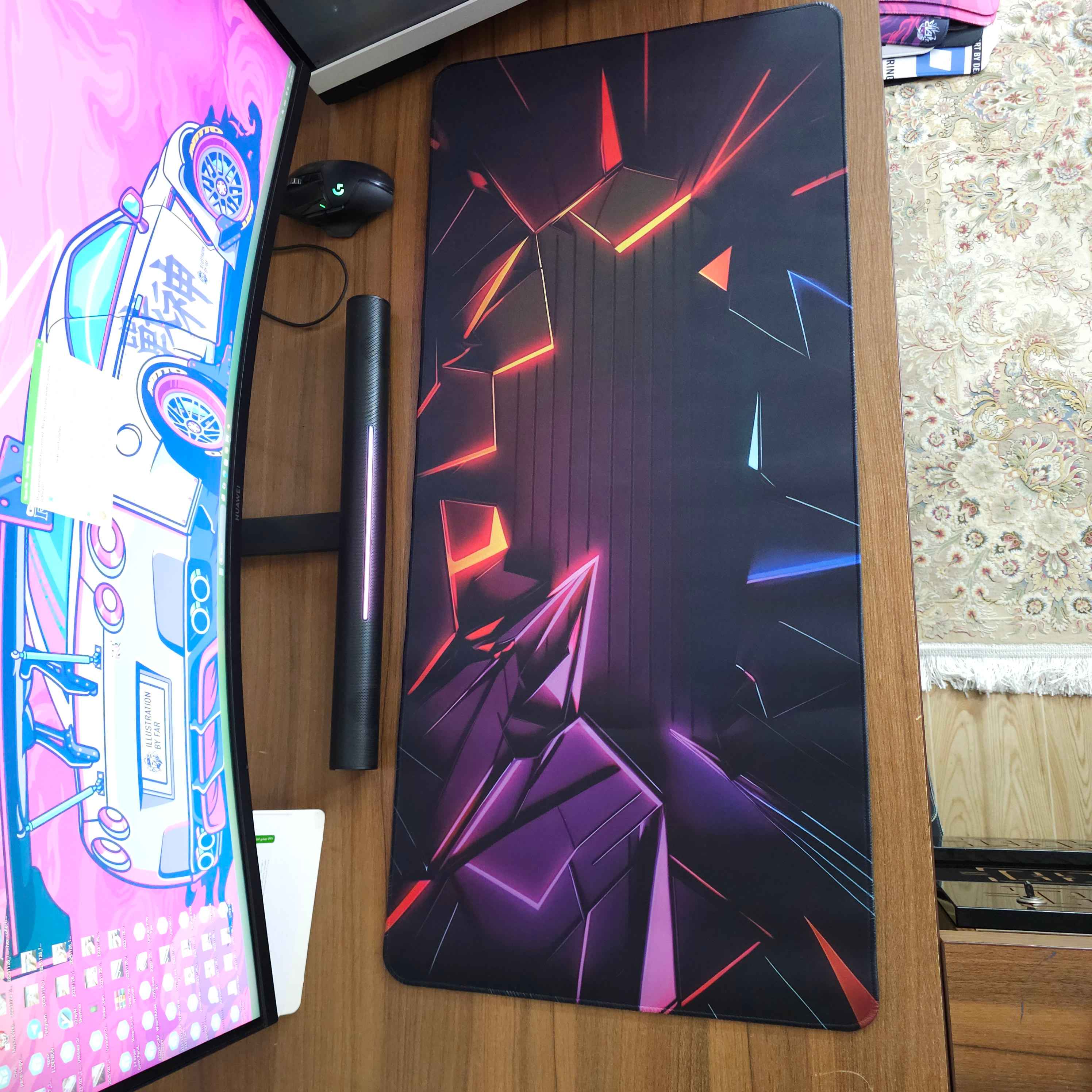 دسک پد (موس پد) طرح لیزری