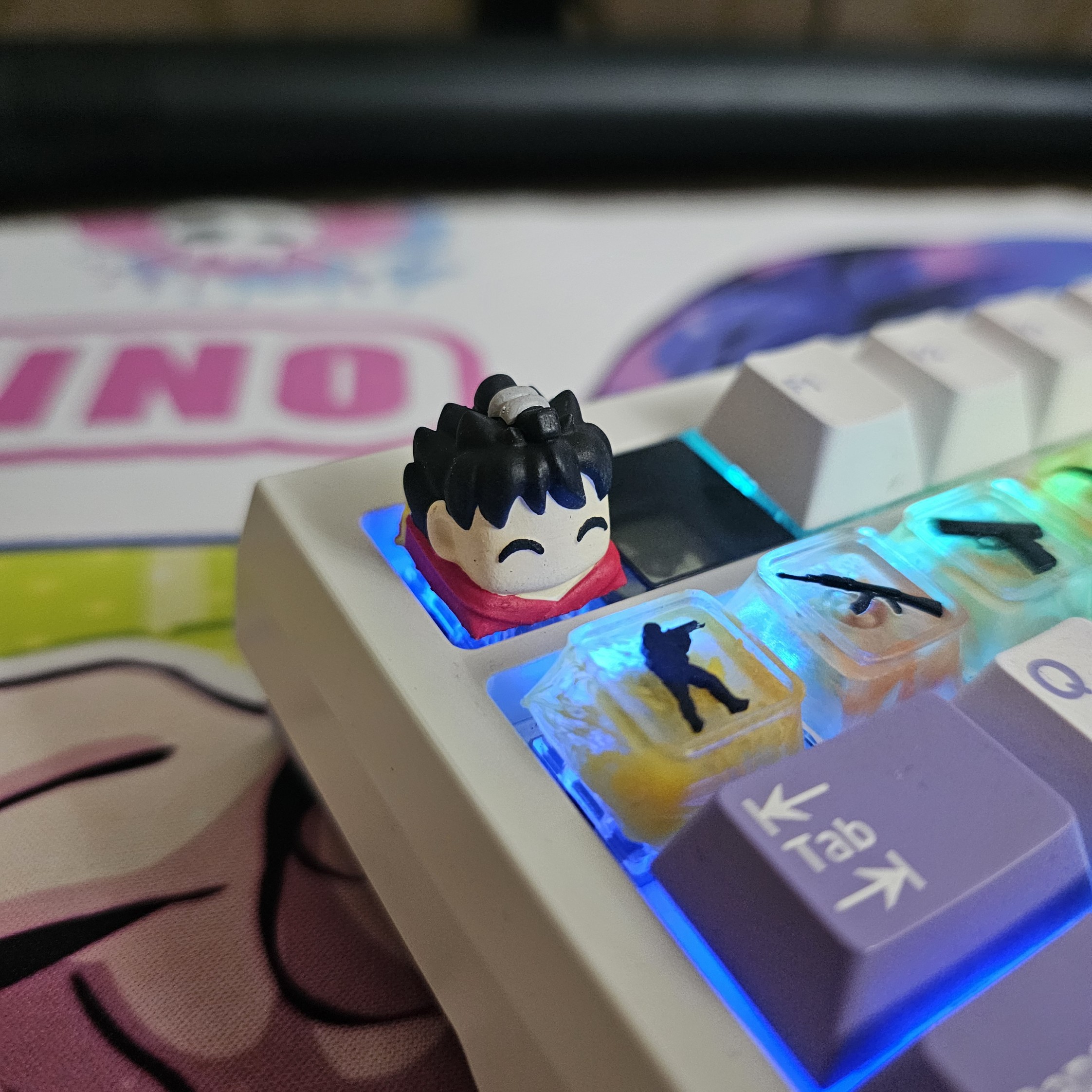 دکمه کیبورد مکانیکال انیمه وانپیس از لوفی   one piece luffy v3