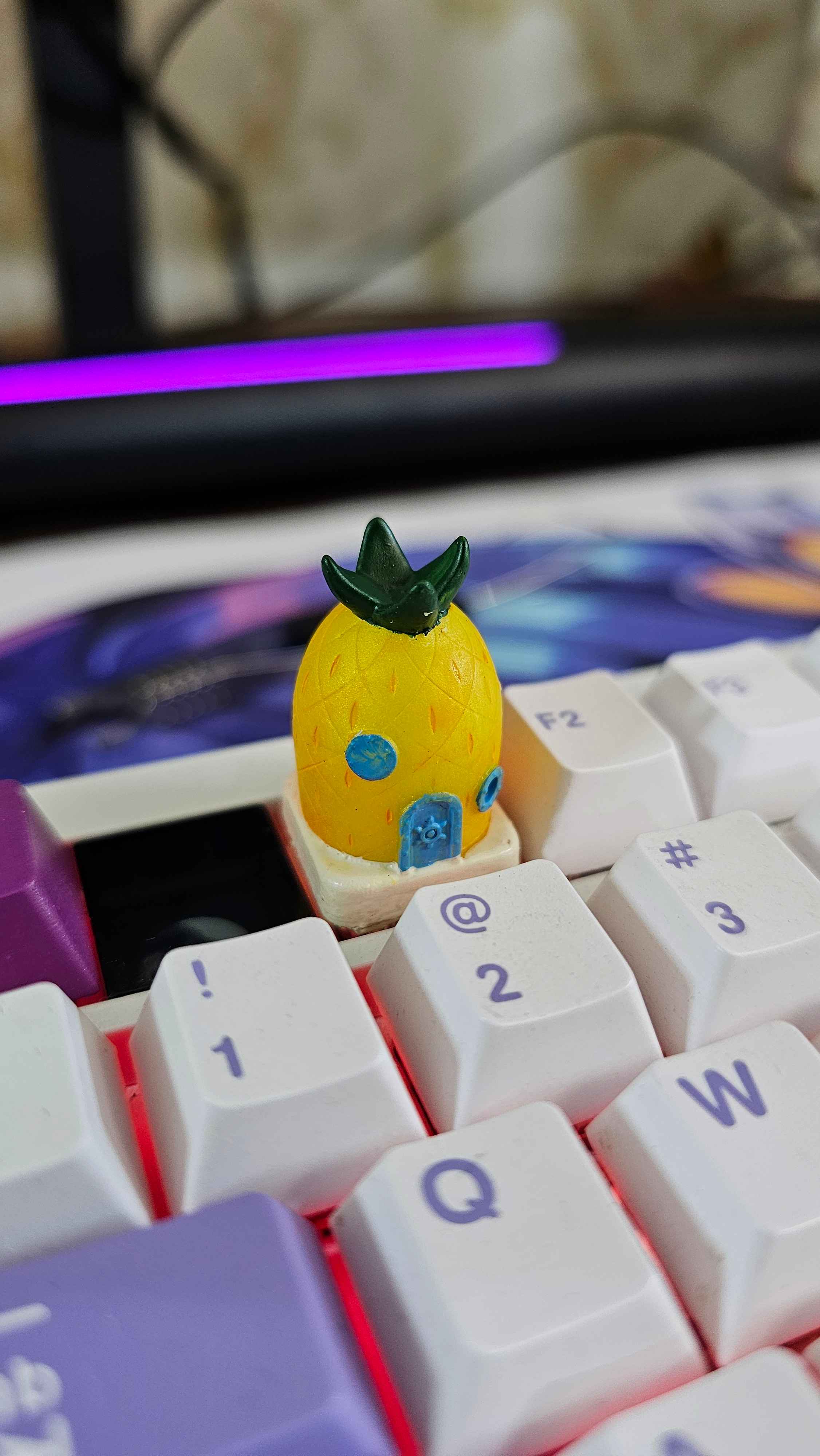 دکمه کیبورد مکانیکال باب اسفنجی bob sponge \ کیکپ کاستوم کیبورد مکانیکال