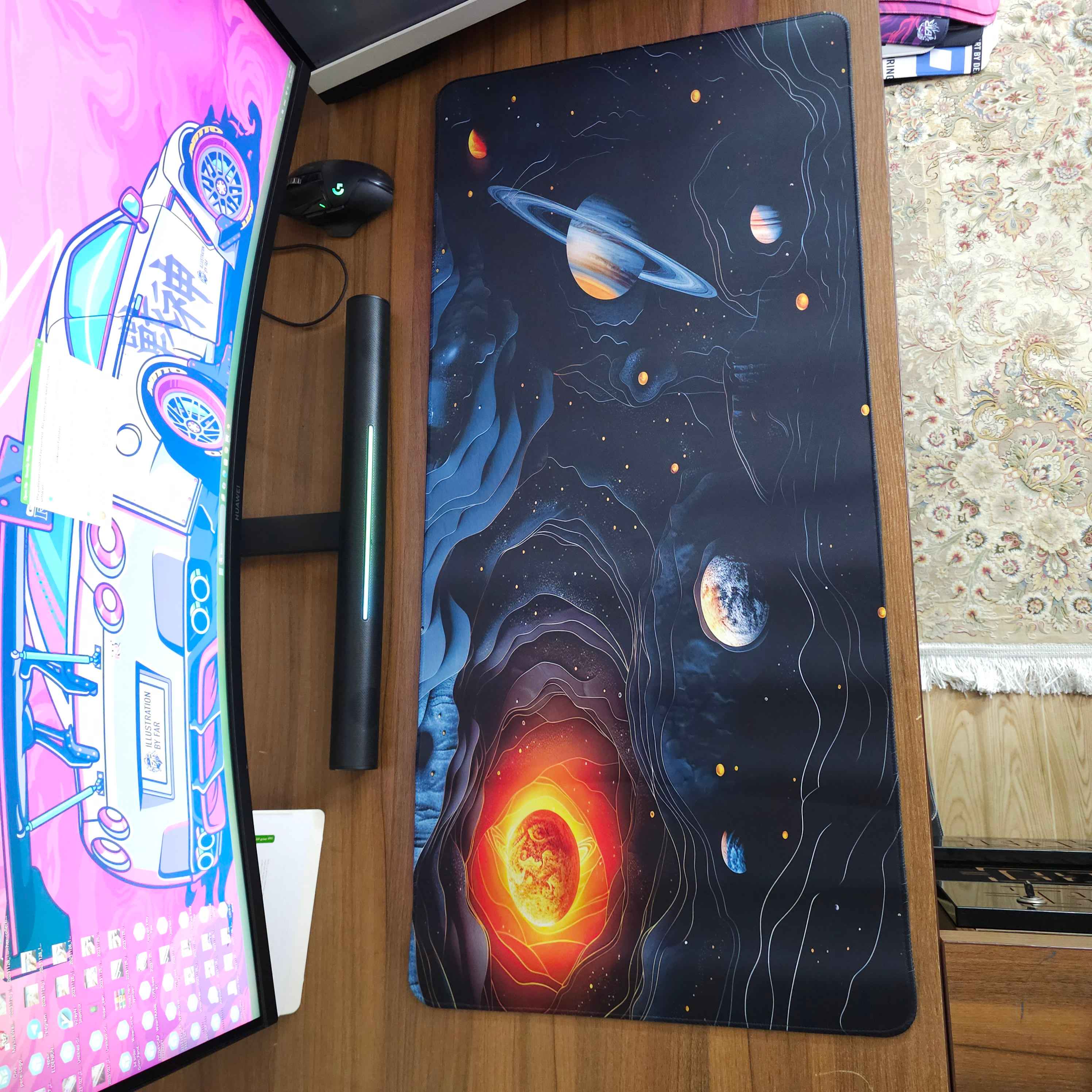 دسک پد (موس پد) طرح کهکشانی