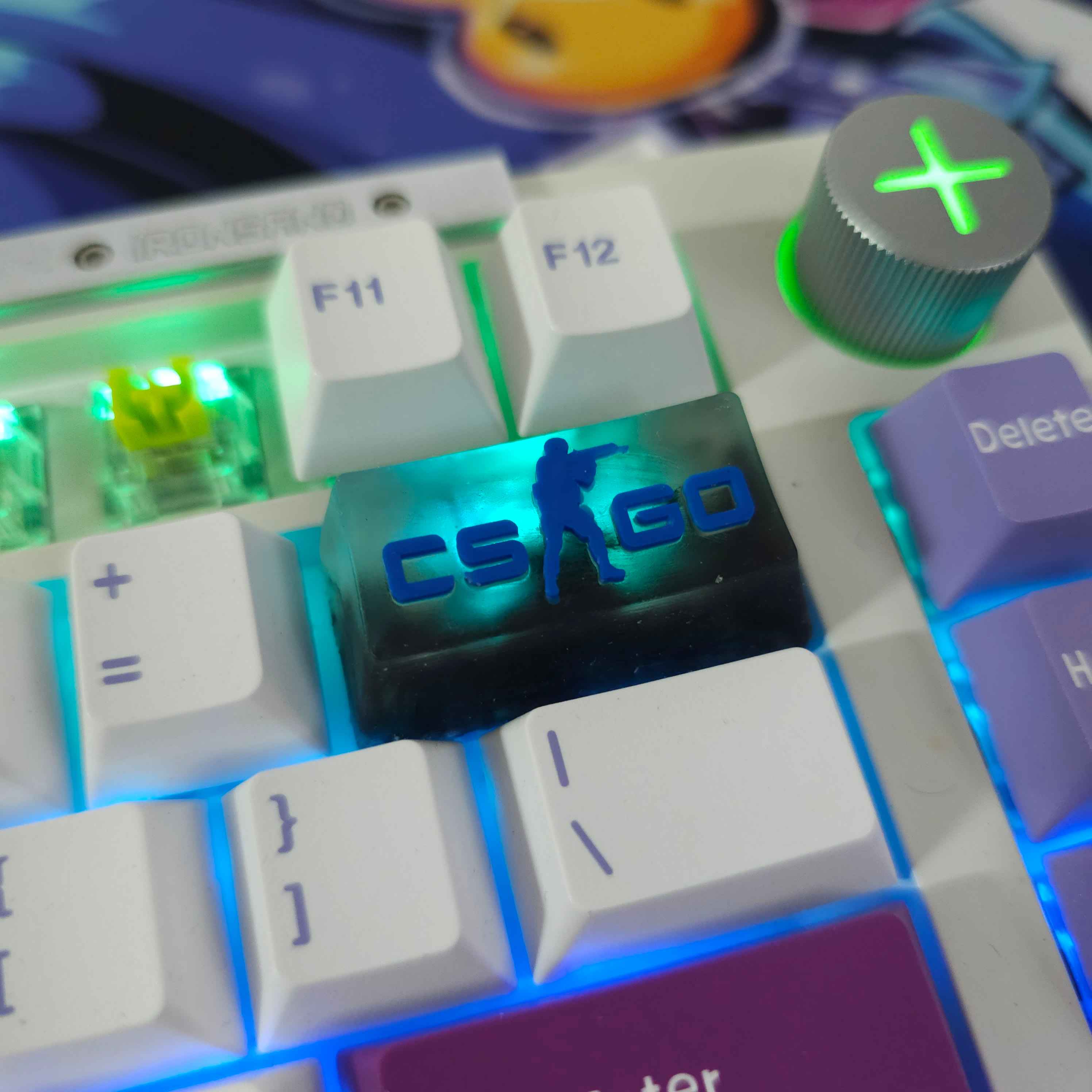 دکمه کیبورد مکانیکال لوگو بازی کانتر رنگ ثابت Csgo\ کیکپ کاستوم کیبورد مکانیکال Cs2