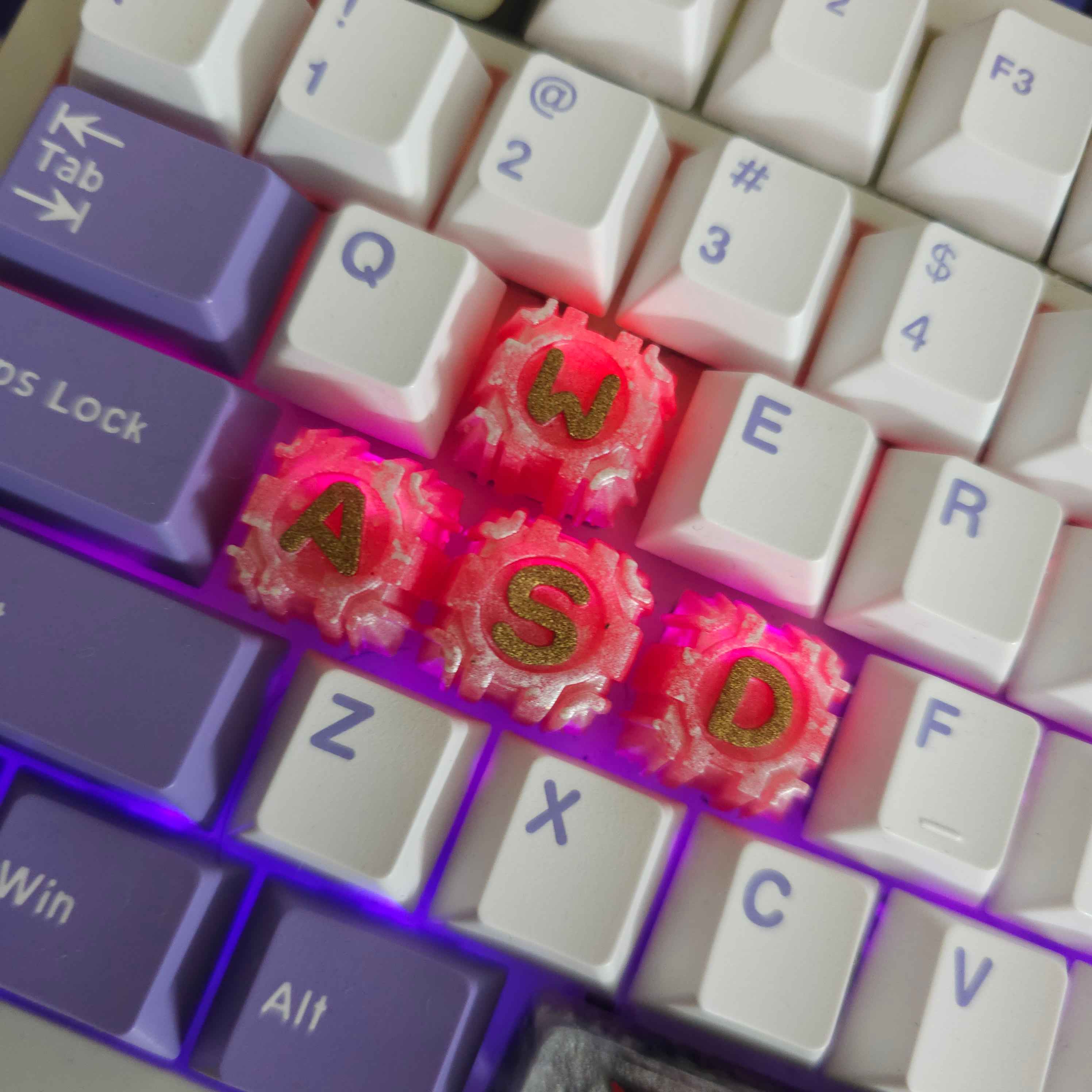 دکمه کیبورد مکانیکال رنگ ثابت 4تایی A,S,D,W یا arrow