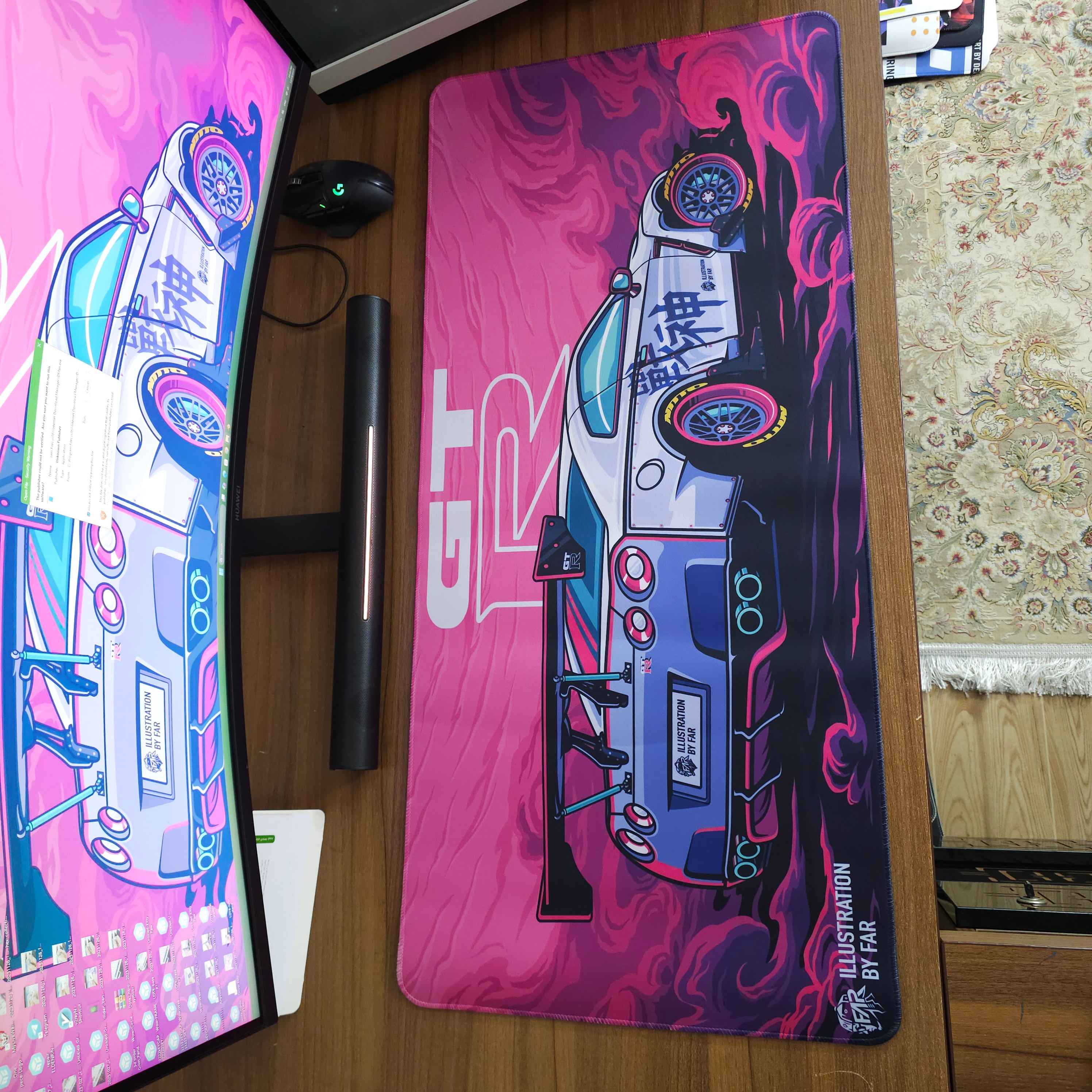 دسک پد (موس پد) طرح ماشین GTR