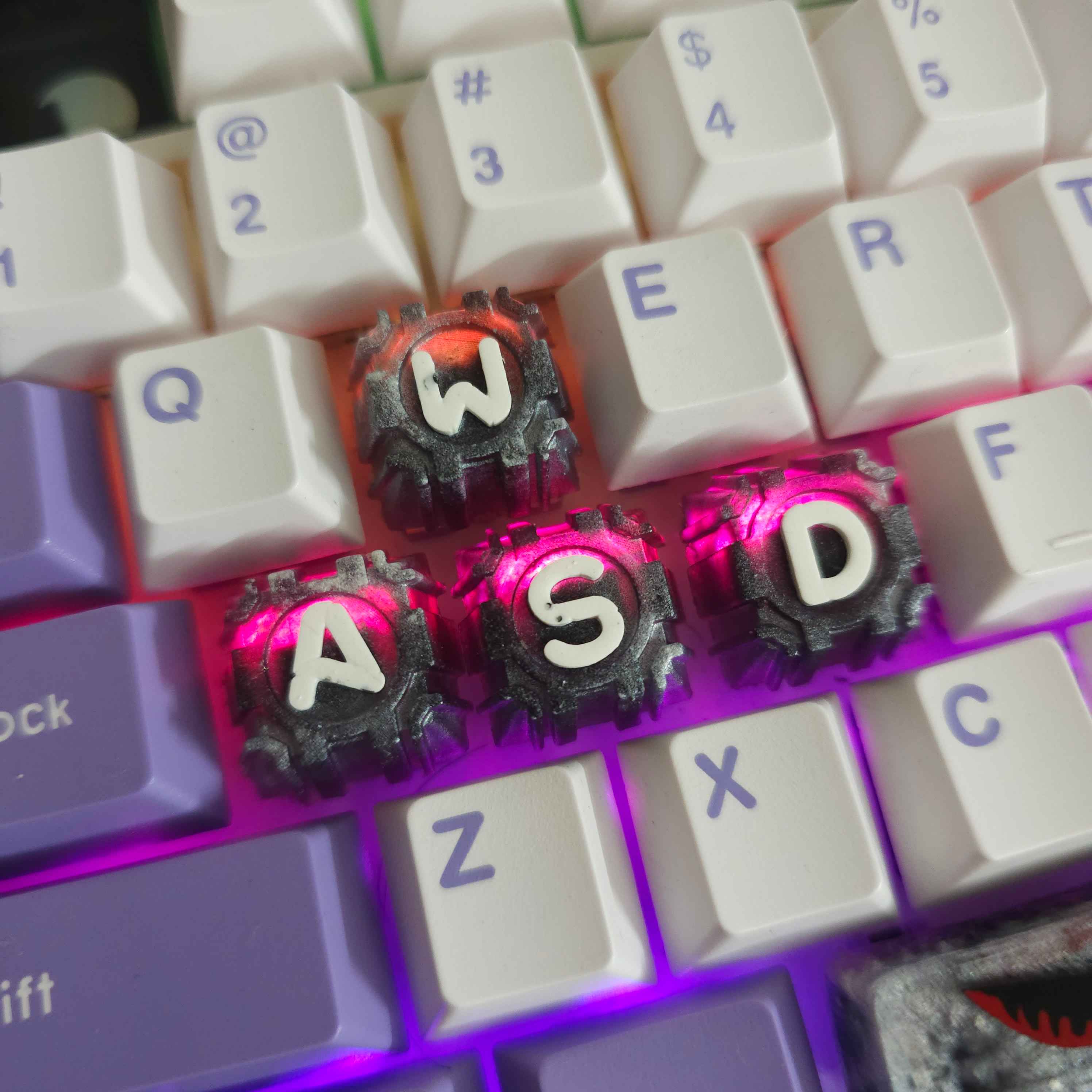 دکمه کیبورد مکانیکال رنگ ثابت 4تایی A,S,D,W یا arrow