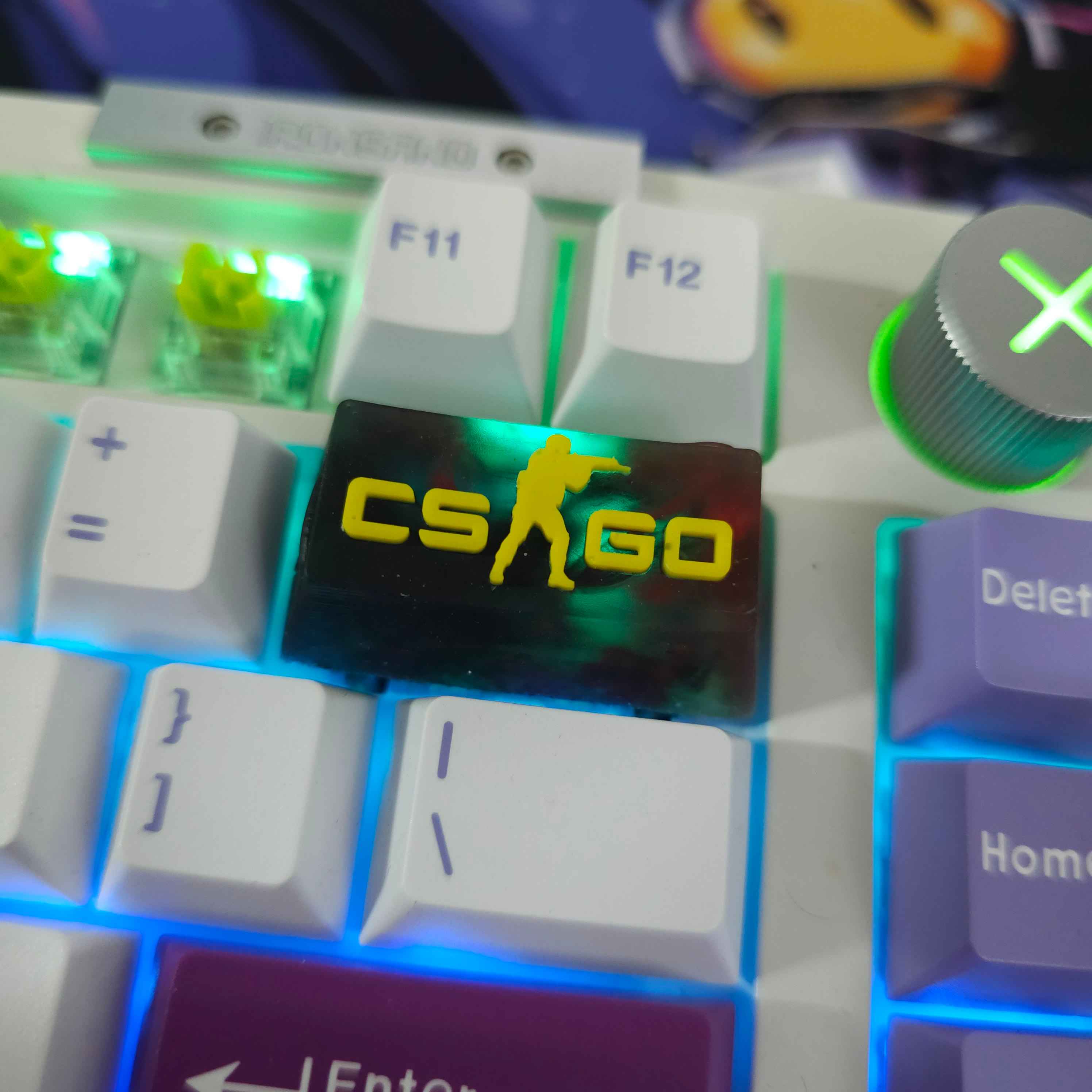 دکمه کیبورد مکانیکال لوگو بازی کانتر رنگ ثابت Csgo\ کیکپ کاستوم کیبورد مکانیکال Cs2